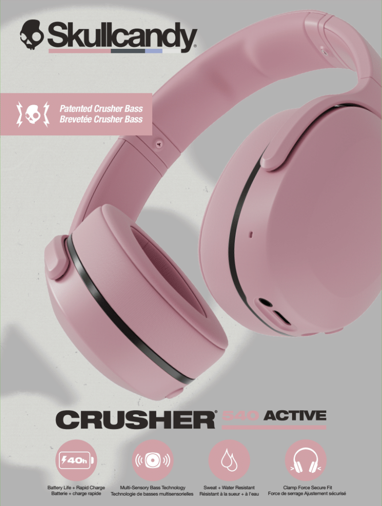 Crusher® 540 Active Wireless Over-Ear Headphones