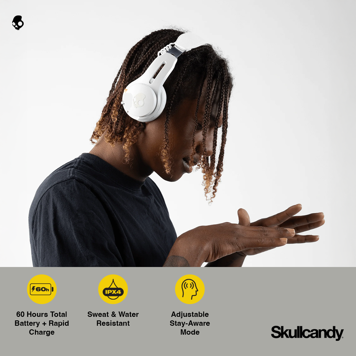 Icon® ANC Noise Cancelling Wireless Over-Ear Headphones