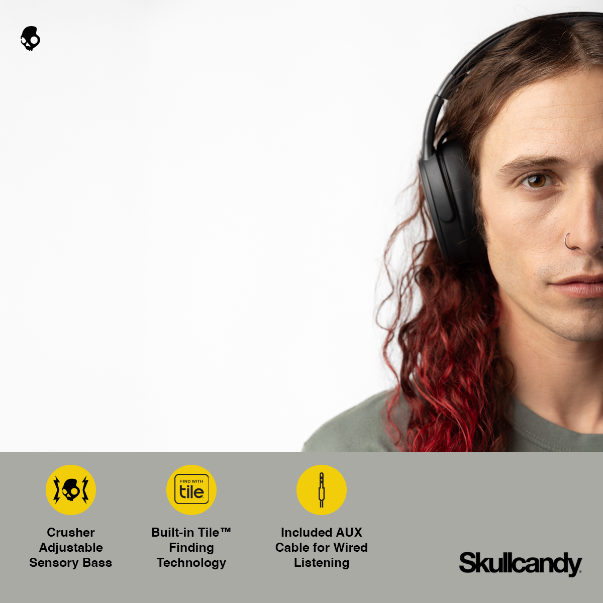 Crusher® Wireless Immersive Bass Over-Ear Headphones