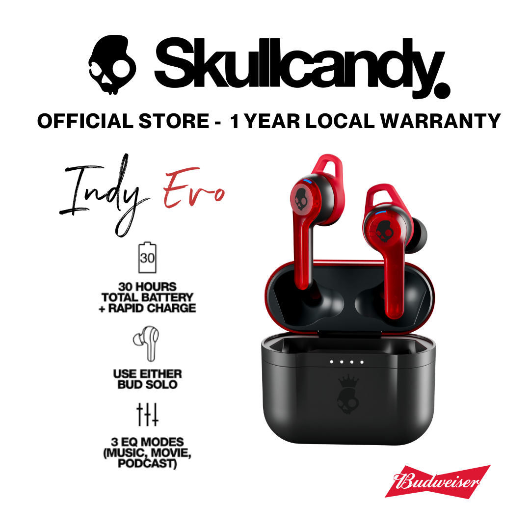 Skullcandy x Budweiser Indy Evo True Wireless In-Ear Earbuds