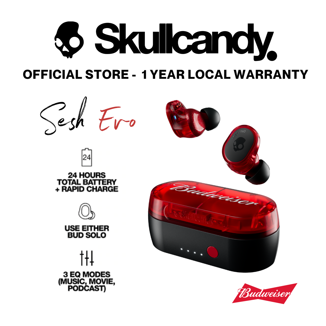 Skullcandy x Budweiser Sesh Evo True Wireless In-Ear Earbuds