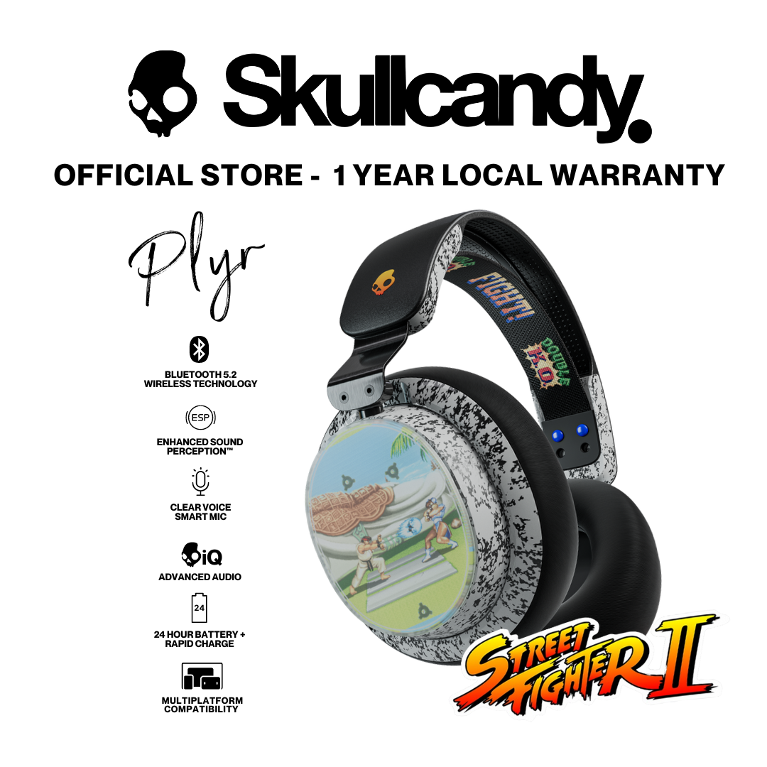Skullcandy x Street Fighter II PLYR Multi-Platform Gaming Wireless Over-Ear Headset